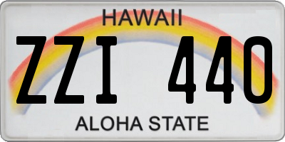 HI license plate ZZI440