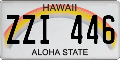 HI license plate ZZI446