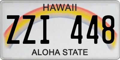 HI license plate ZZI448