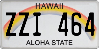 HI license plate ZZI464