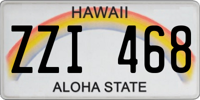 HI license plate ZZI468