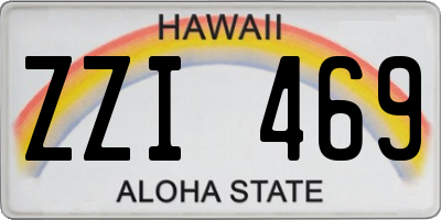 HI license plate ZZI469