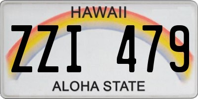 HI license plate ZZI479