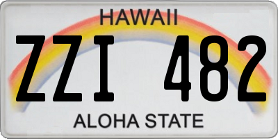 HI license plate ZZI482