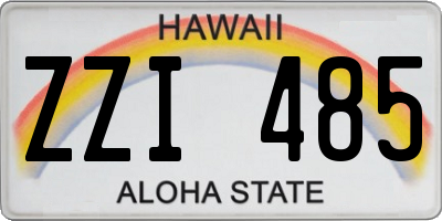 HI license plate ZZI485