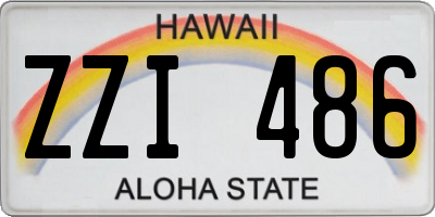 HI license plate ZZI486