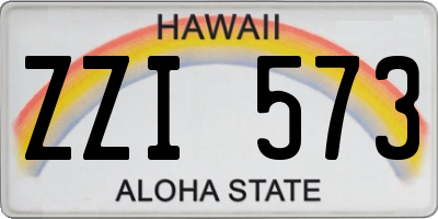 HI license plate ZZI573