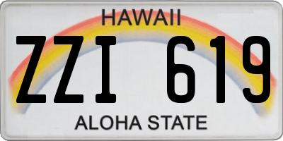 HI license plate ZZI619