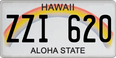 HI license plate ZZI620