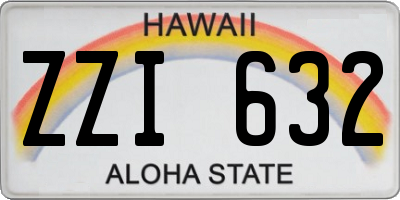 HI license plate ZZI632