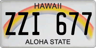 HI license plate ZZI677