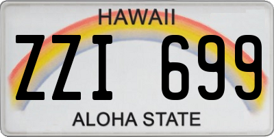 HI license plate ZZI699