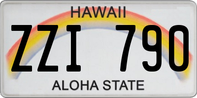 HI license plate ZZI790
