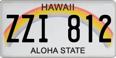 HI license plate ZZI812