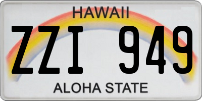 HI license plate ZZI949