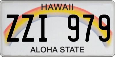HI license plate ZZI979