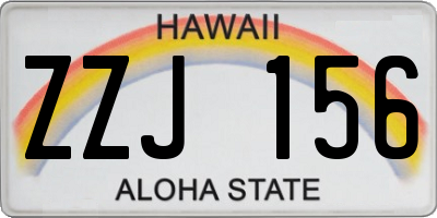 HI license plate ZZJ156