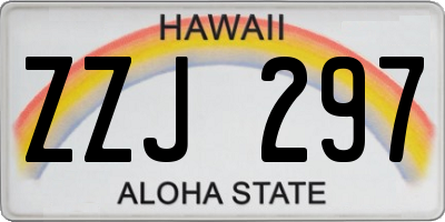 HI license plate ZZJ297