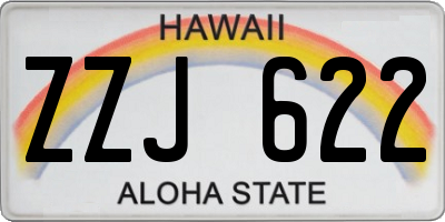 HI license plate ZZJ622