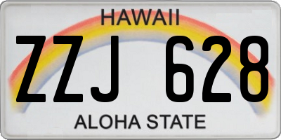 HI license plate ZZJ628