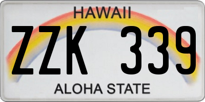 HI license plate ZZK339