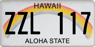 HI license plate ZZL117