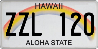 HI license plate ZZL120