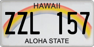 HI license plate ZZL157