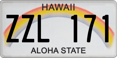 HI license plate ZZL171