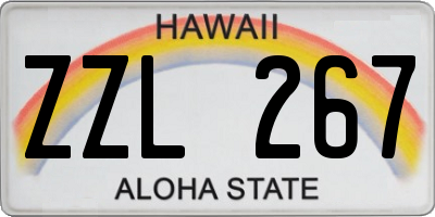 HI license plate ZZL267