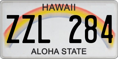 HI license plate ZZL284