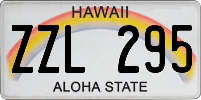 HI license plate ZZL295