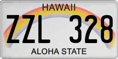 HI license plate ZZL328