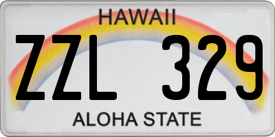HI license plate ZZL329