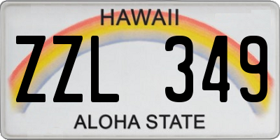 HI license plate ZZL349