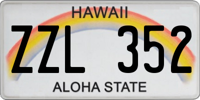 HI license plate ZZL352