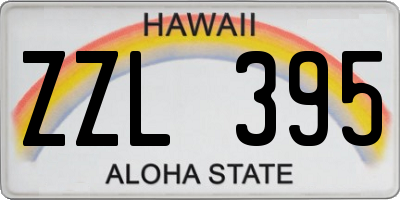 HI license plate ZZL395