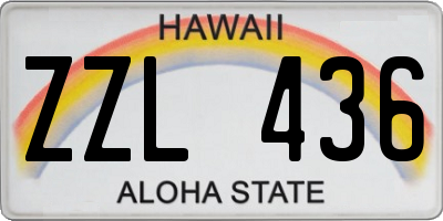 HI license plate ZZL436