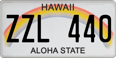 HI license plate ZZL440