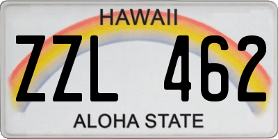 HI license plate ZZL462