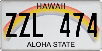 HI license plate ZZL474