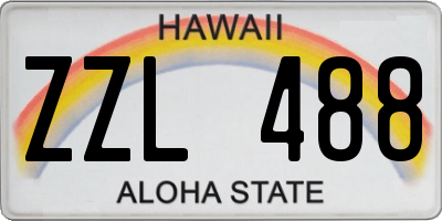 HI license plate ZZL488
