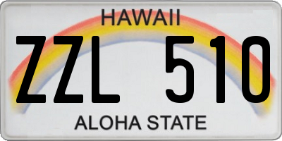 HI license plate ZZL510