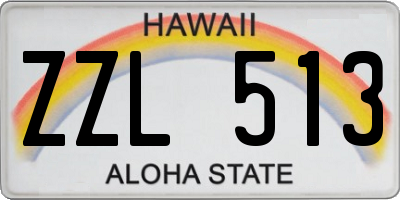 HI license plate ZZL513