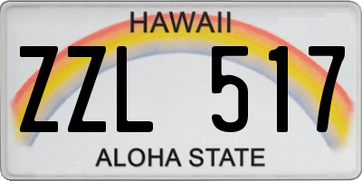 HI license plate ZZL517