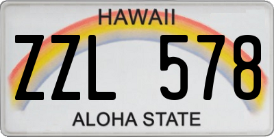 HI license plate ZZL578