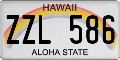 HI license plate ZZL586