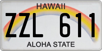 HI license plate ZZL611