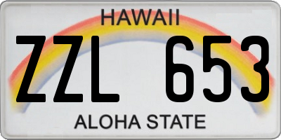 HI license plate ZZL653