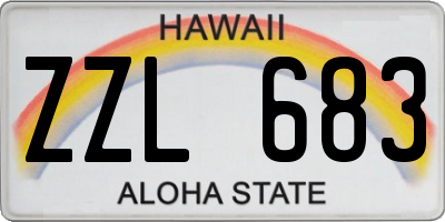 HI license plate ZZL683